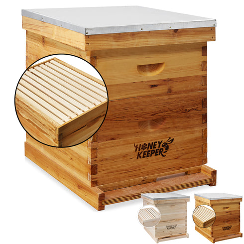 20 Frame Beekeeping Box Kit with Metal Roof